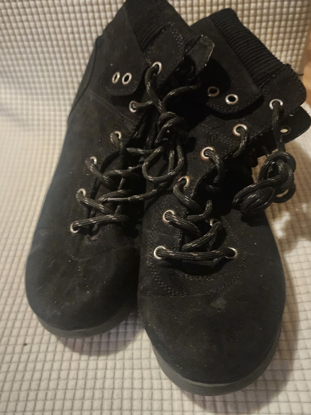 St. John Kids Black Lace-Up Ankle Boots Size 8
